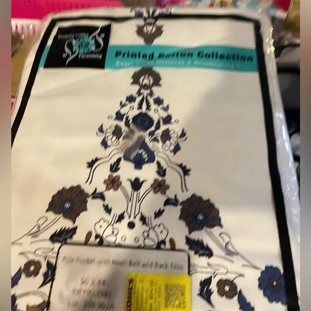 Kerala Printed Cotton Twill Single Curtain (1 Panel). New in Package